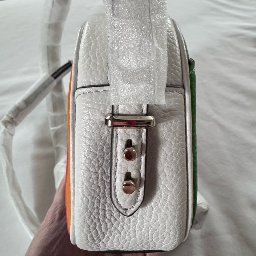 NWT Kate Spade Kourtney Rainbow Stripe Crossbody Camera Bag - Picture 9 of 16